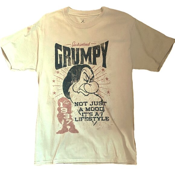 Disney Disneyland Men T-Shirt Grumpy Not Just A Mood It’s A Lifestyle TopTee - Picture 1 of 12